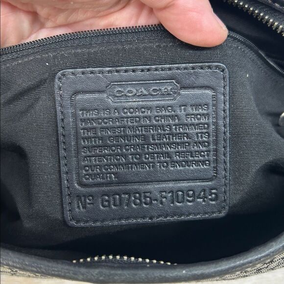 Coach black gray signature soho crossbody and wallet set - Picture 8 of 17